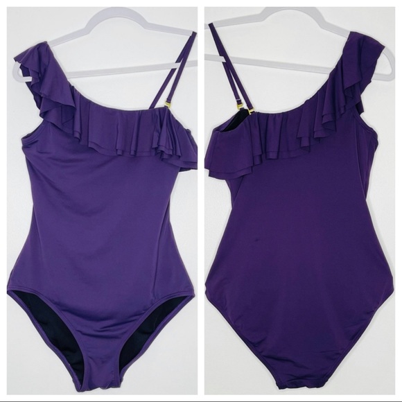 Carmen Marc Valvo Other - CARMEN MARC VALVO Purple One Piece Swim Suit SZ 10